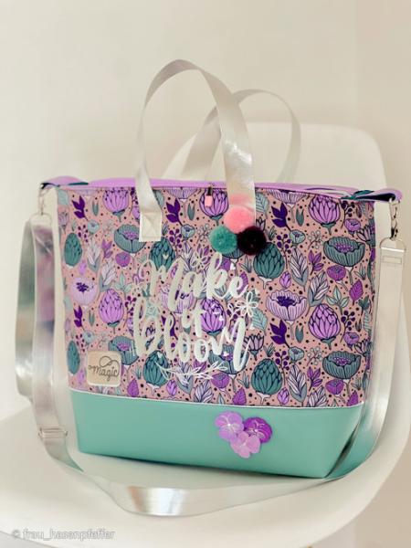 Canvas Garden Stories by Emjo Design Blumen auf Altrosa von Swafing